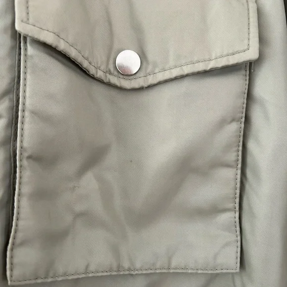 H&M NYLON BOMBER JACKET Light khaki green - Picture 6 of 9